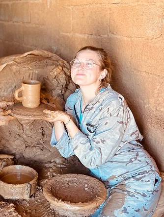 morocco pottery workshop women